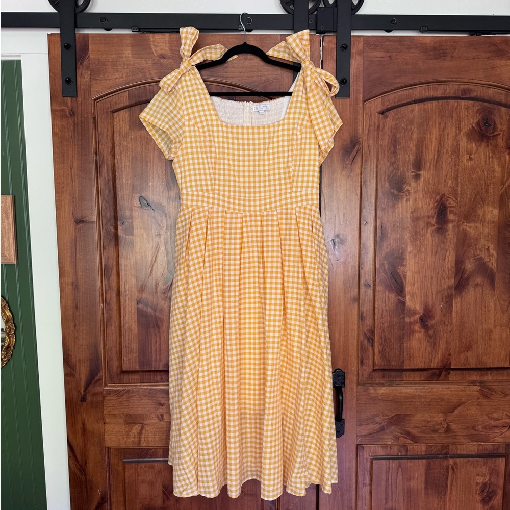 Ivy City Co Yellow Briar Yellow Gingham size L